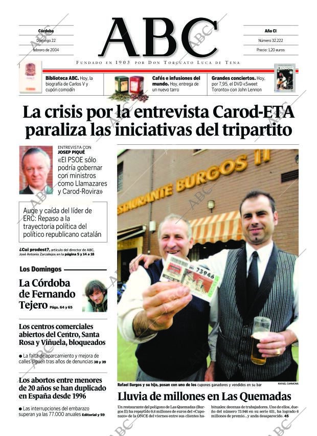 ABC CORDOBA 22-02-2004 página 1