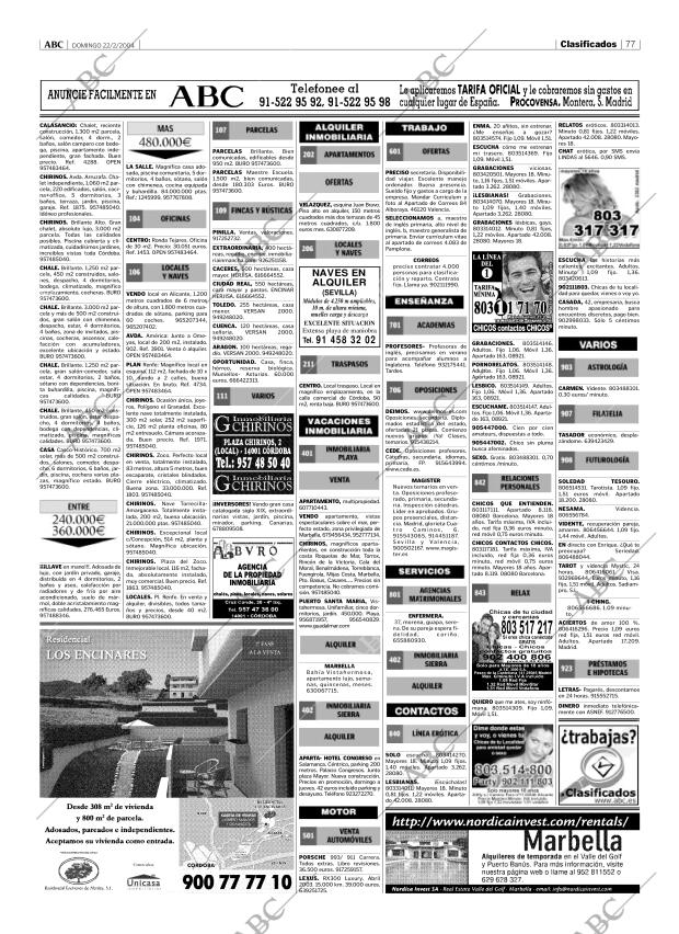 ABC CORDOBA 22-02-2004 página 77