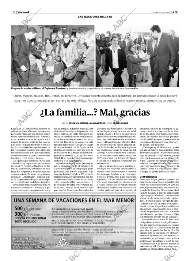 ABC MADRID 22-02-2004 página 22