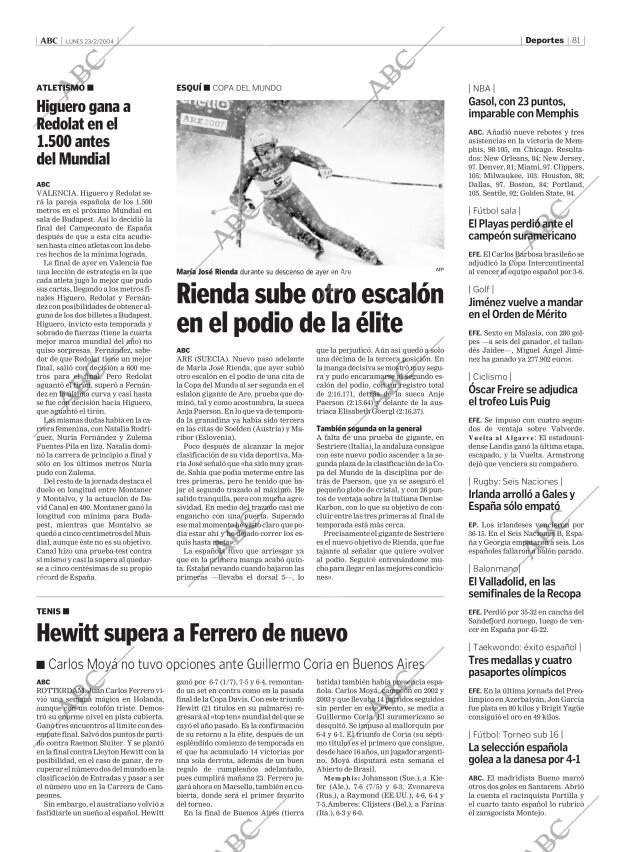 ABC CORDOBA 23-02-2004 página 81