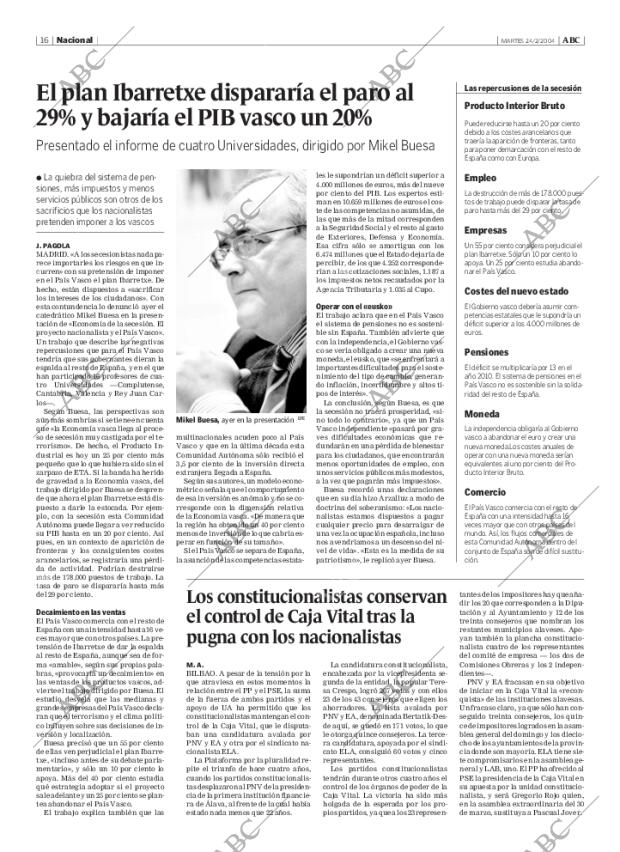 ABC MADRID 24-02-2004 página 16