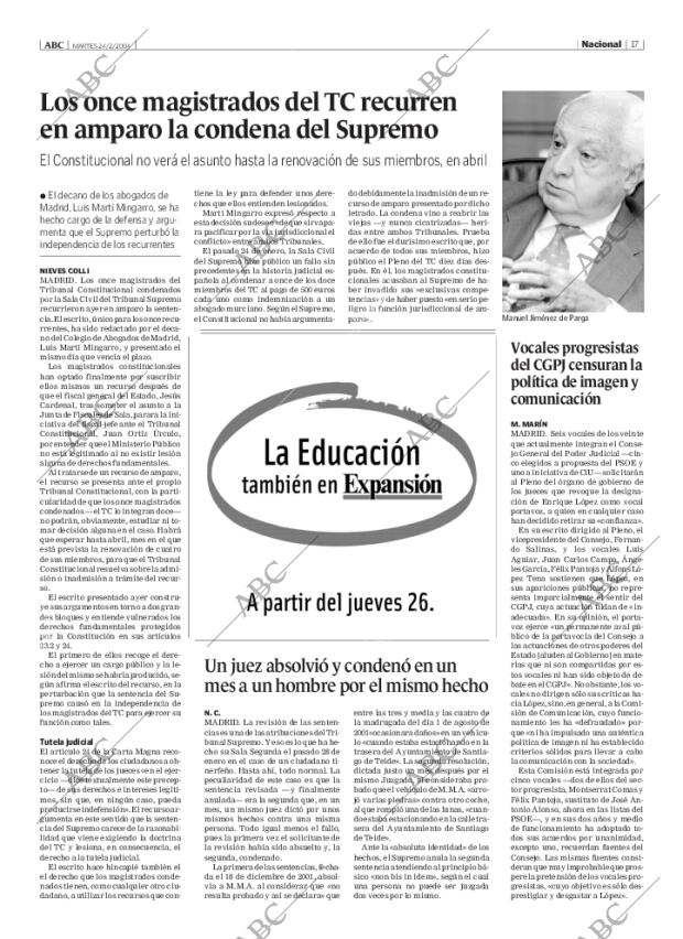 ABC MADRID 24-02-2004 página 17