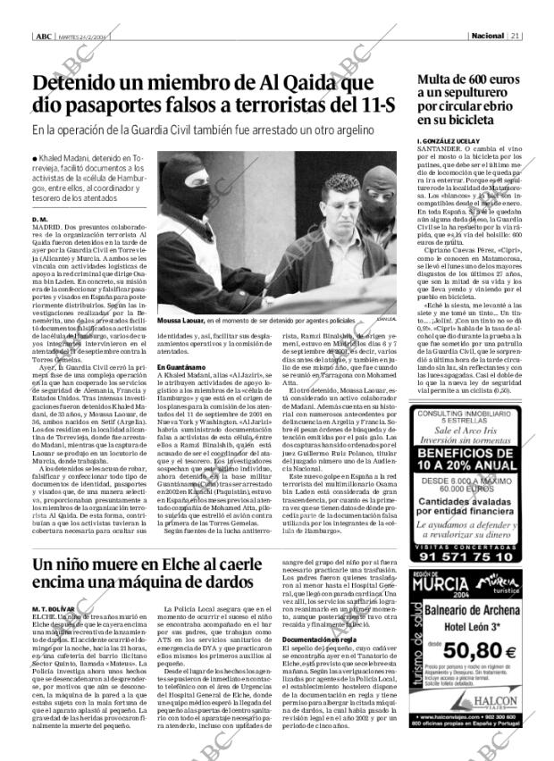 ABC MADRID 24-02-2004 página 21