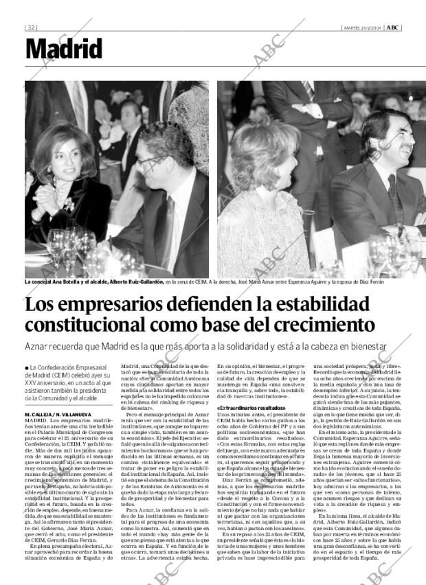 ABC MADRID 24-02-2004 página 32