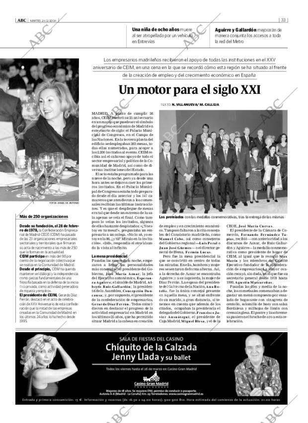 ABC MADRID 24-02-2004 página 33