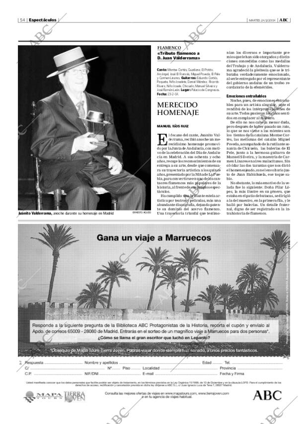 ABC MADRID 24-02-2004 página 54