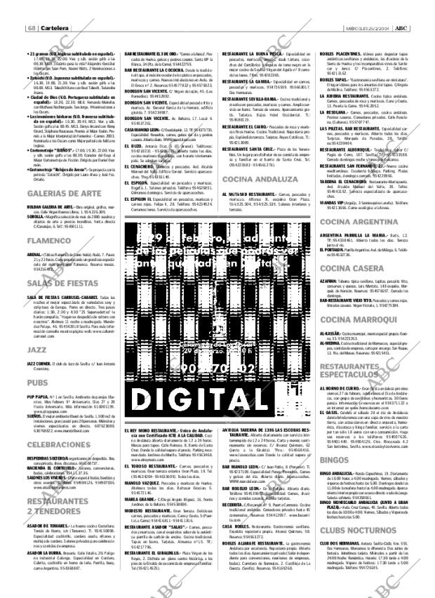 ABC SEVILLA 25-02-2004 página 68