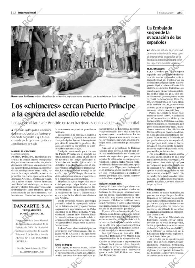 ABC SEVILLA 26-02-2004 página 22