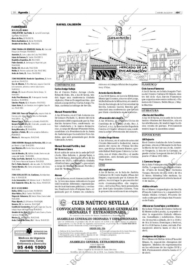 ABC SEVILLA 26-02-2004 página 38