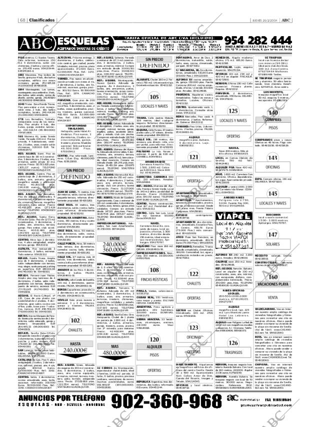 ABC SEVILLA 26-02-2004 página 68