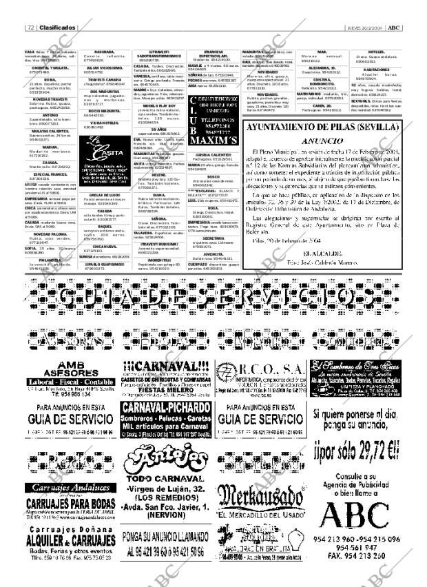 ABC SEVILLA 26-02-2004 página 72