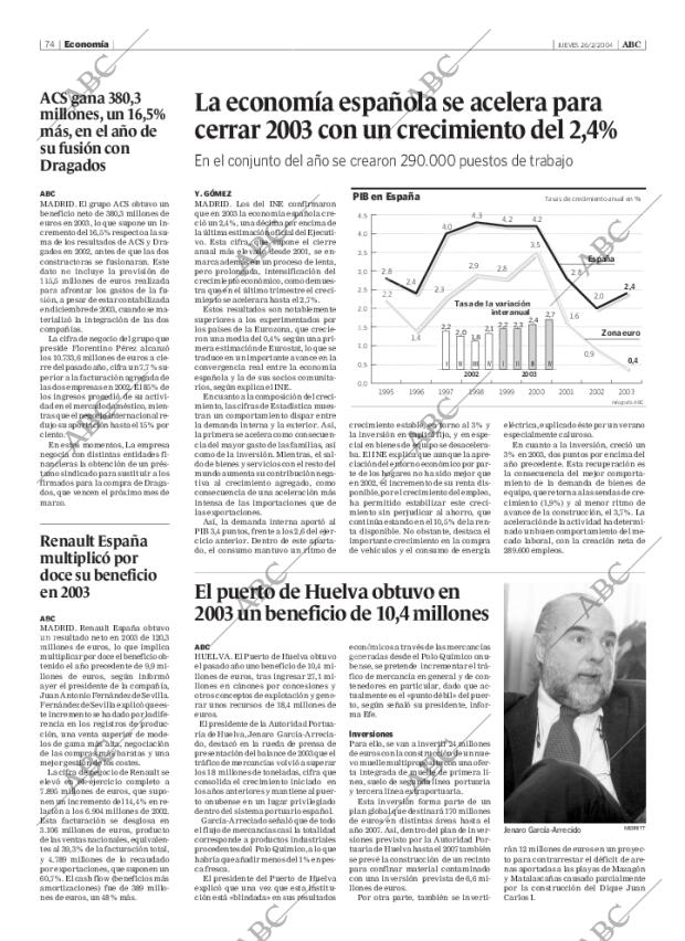ABC SEVILLA 26-02-2004 página 74