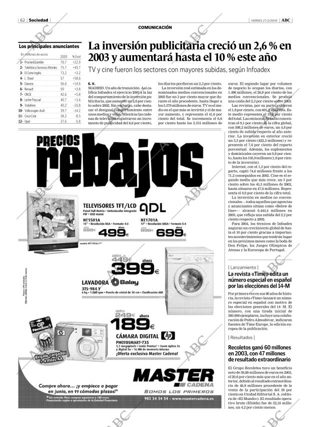 ABC CORDOBA 27-02-2004 página 62