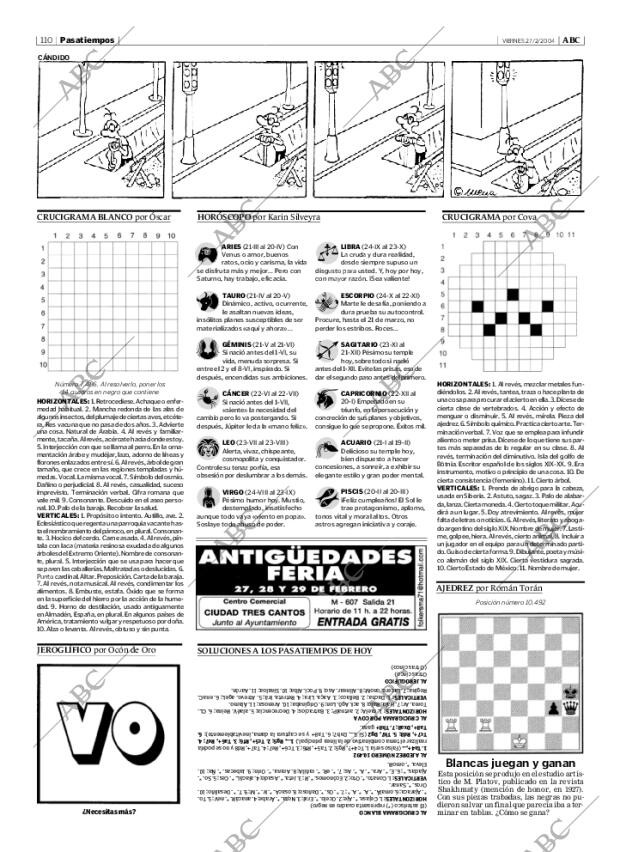 ABC MADRID 27-02-2004 página 110