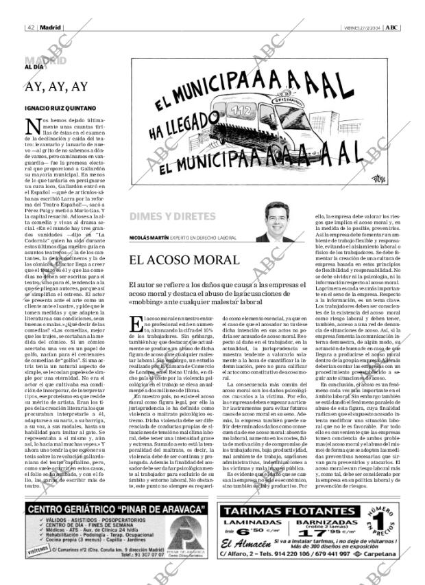 ABC MADRID 27-02-2004 página 42