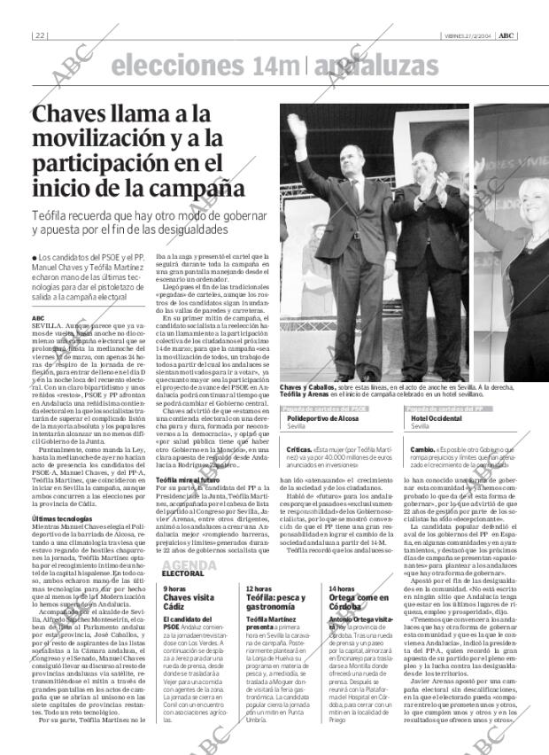 ABC SEVILLA 27-02-2004 página 22