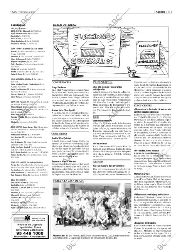 ABC SEVILLA 27-02-2004 página 47