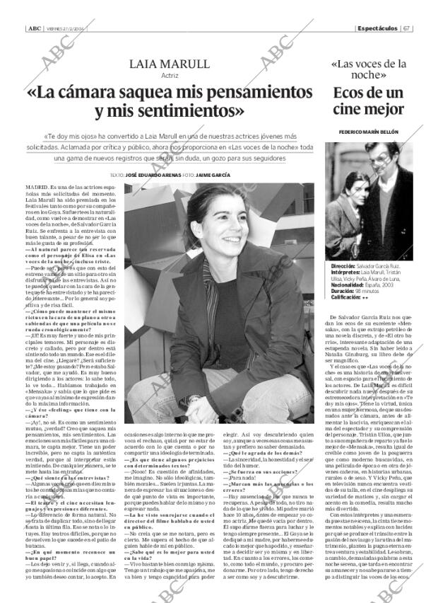 ABC SEVILLA 27-02-2004 página 67