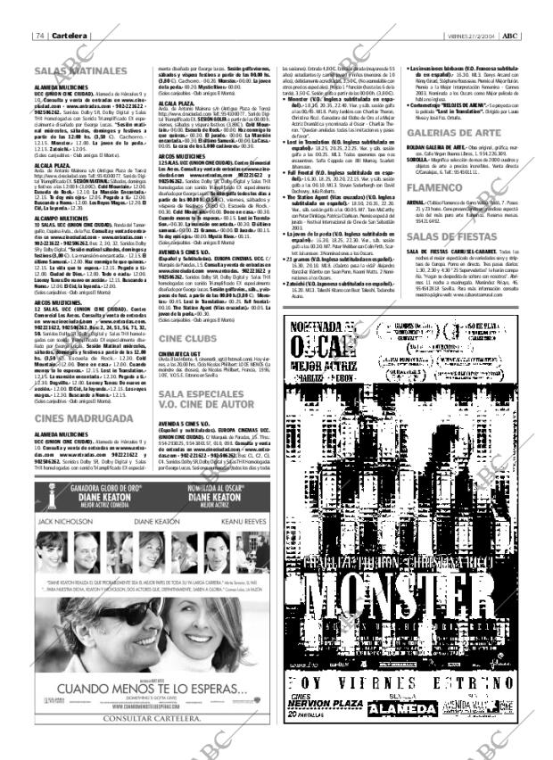 ABC SEVILLA 27-02-2004 página 74