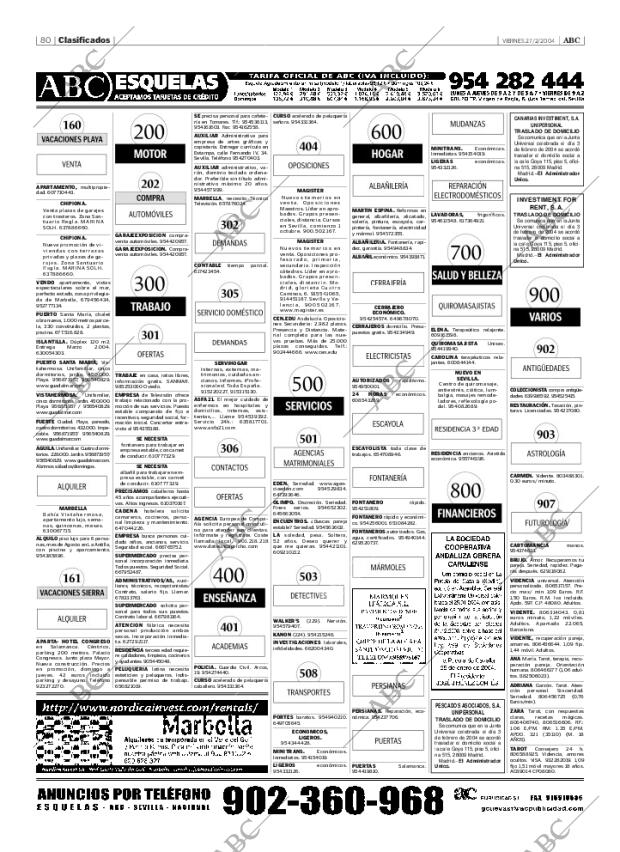 ABC SEVILLA 27-02-2004 página 80