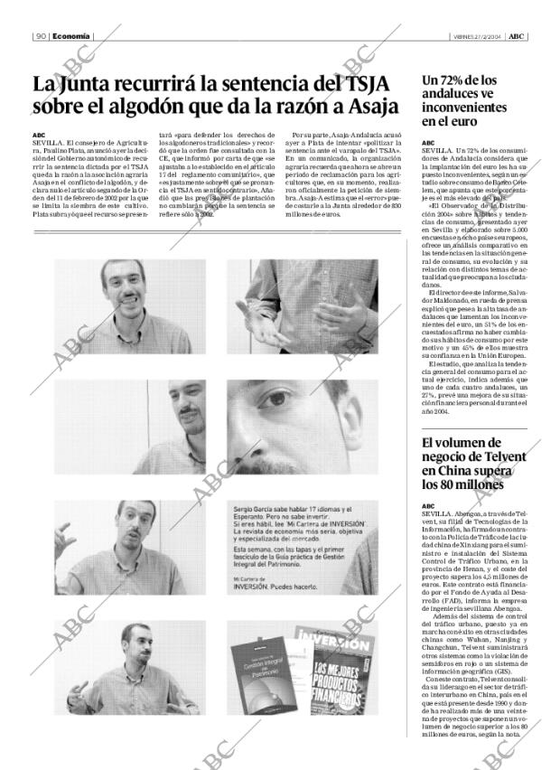 ABC SEVILLA 27-02-2004 página 90