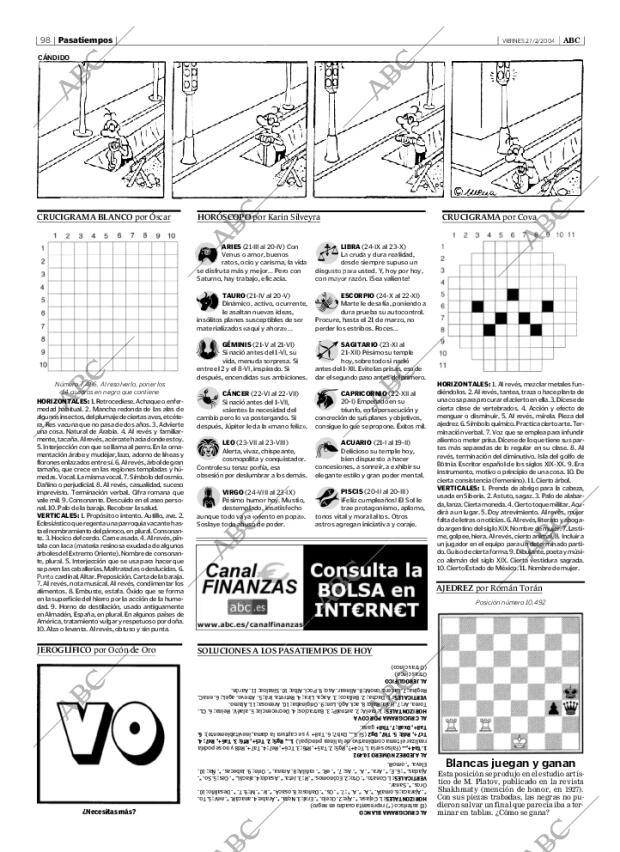 ABC SEVILLA 27-02-2004 página 98