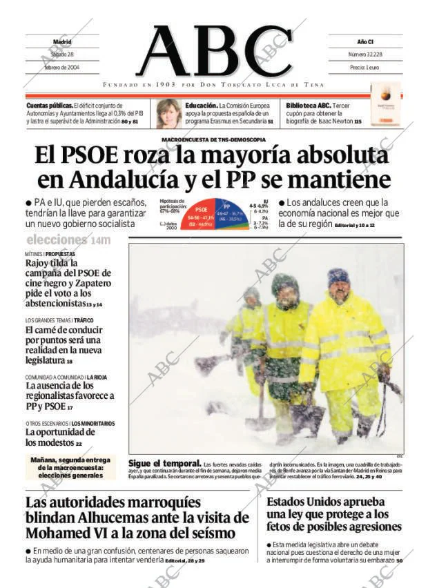 ABC MADRID 28-02-2004 página 1