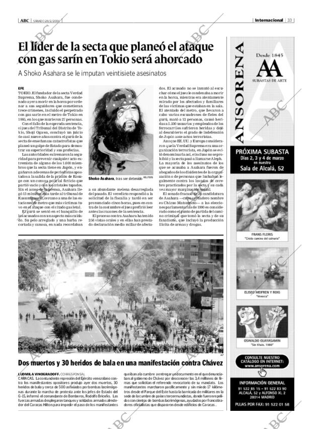 ABC MADRID 28-02-2004 página 33