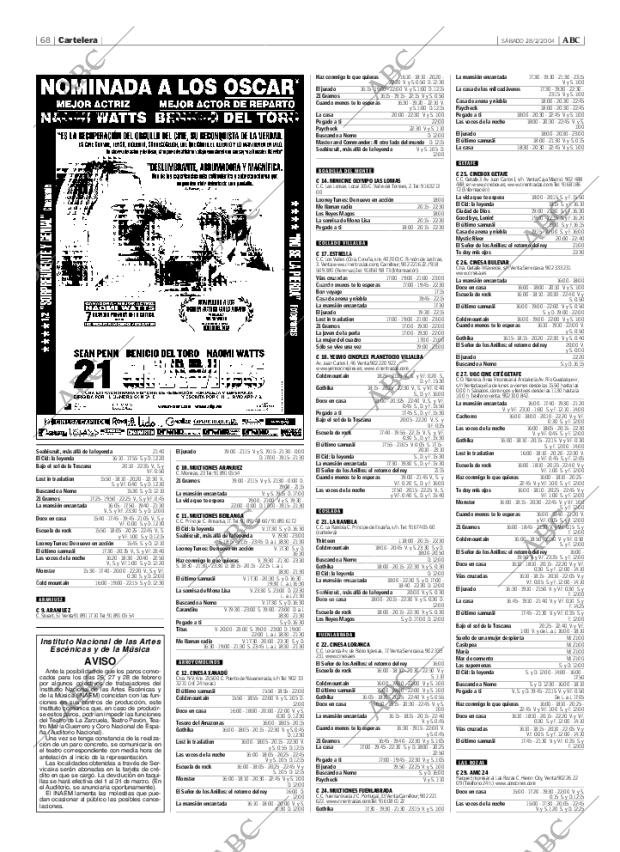 ABC MADRID 28-02-2004 página 68