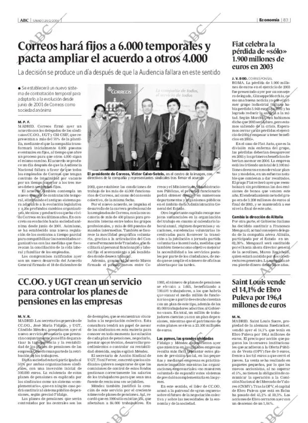 ABC MADRID 28-02-2004 página 83