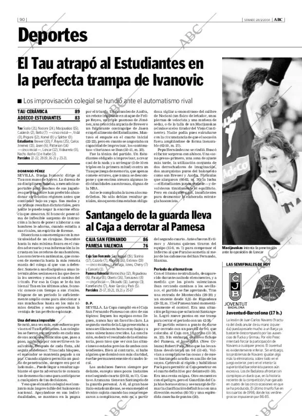 ABC MADRID 28-02-2004 página 90
