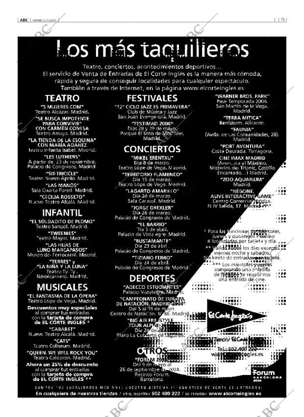 ABC MADRID 05-03-2004 página 71