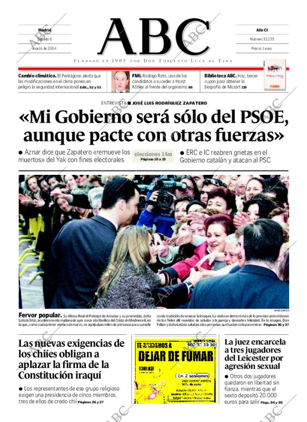 ABC MADRID 06-03-2004 página 1