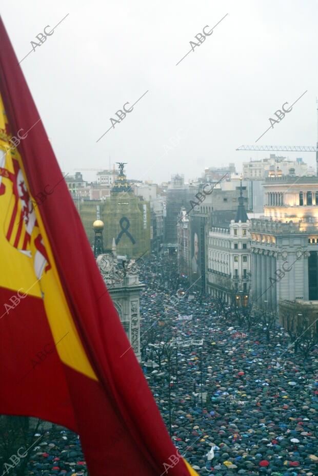 manifestación en contra del Terrorismo