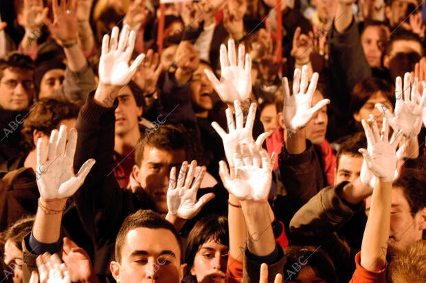 Manifestacion contra los Atentados de Madrid,