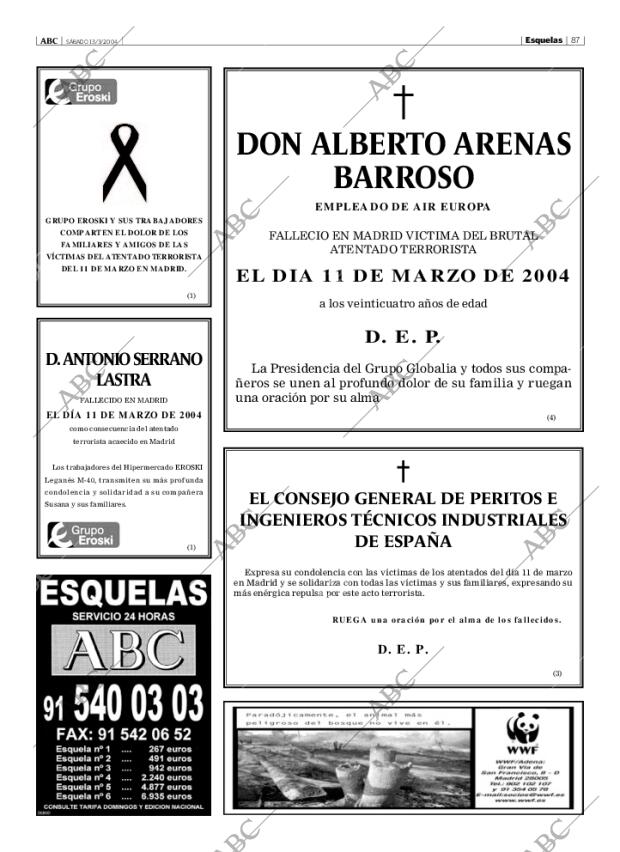 ABC MADRID 13-03-2004 página 87