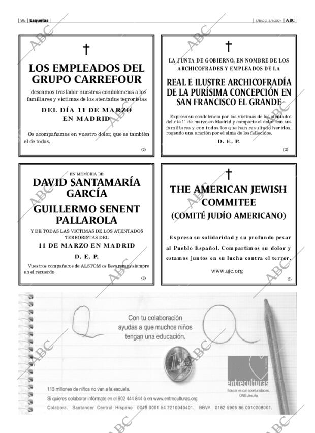 ABC MADRID 13-03-2004 página 96