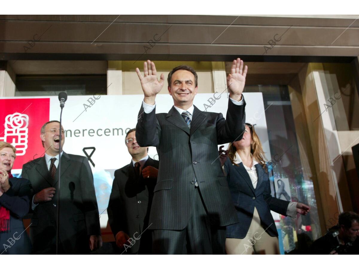 Elecciones generales 2004. Sede del PSOE Archivo ABC