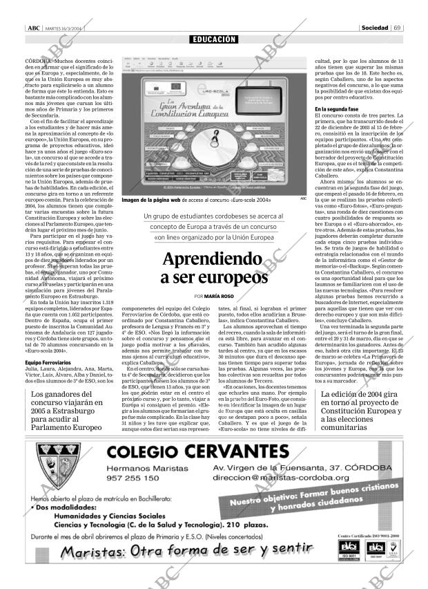 ABC CORDOBA 16-03-2004 página 69