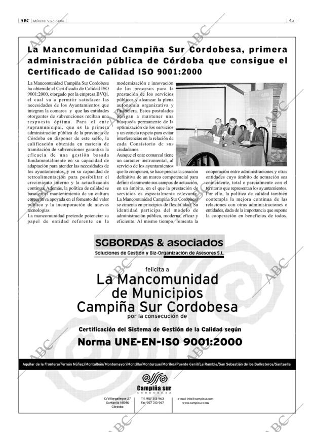ABC CORDOBA 17-03-2004 página 45