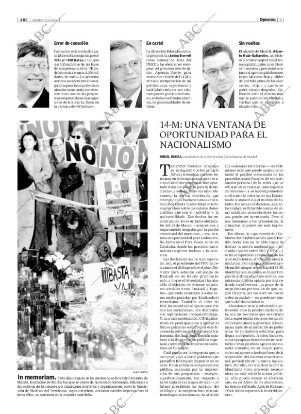 ABC MADRID 19-03-2004 página 5