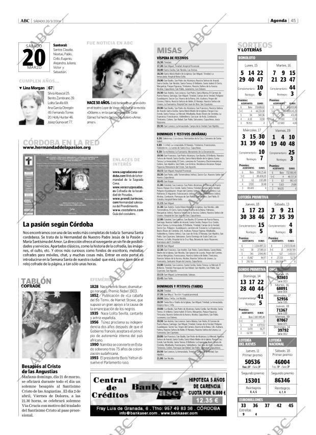 ABC CORDOBA 20-03-2004 página 45
