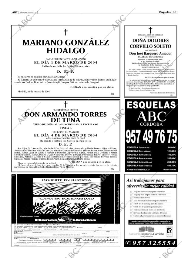 ABC CORDOBA 20-03-2004 página 63