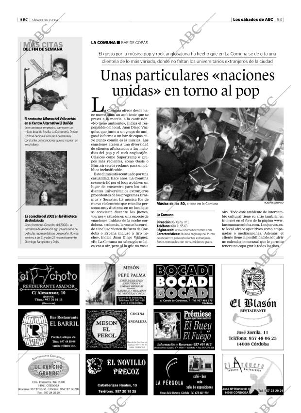 ABC CORDOBA 20-03-2004 página 93