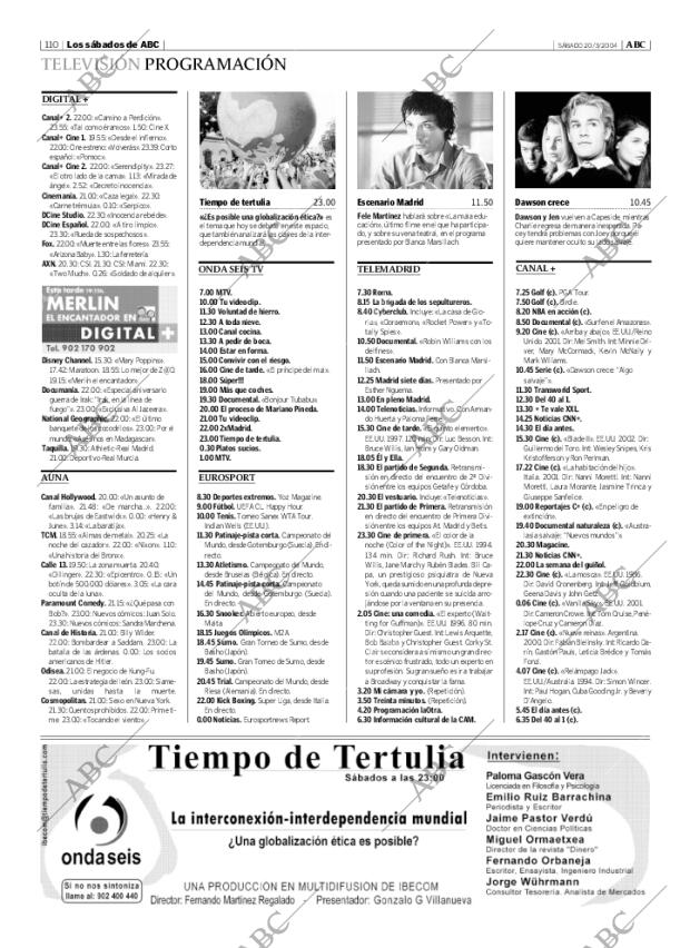 ABC MADRID 20-03-2004 página 110