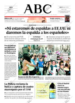 ABC MADRID 21-03-2004 página 1