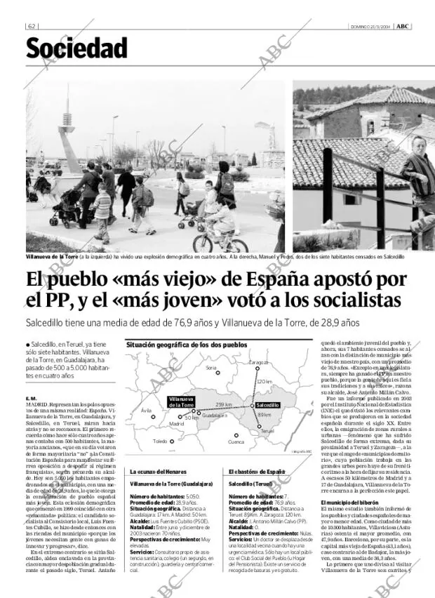 ABC MADRID 21-03-2004 página 62