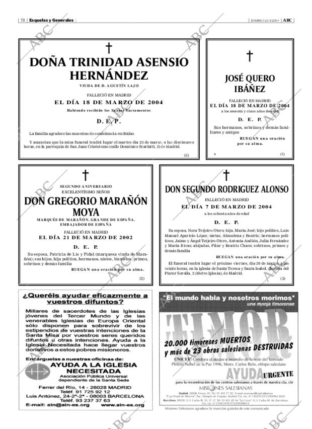 ABC MADRID 21-03-2004 página 78