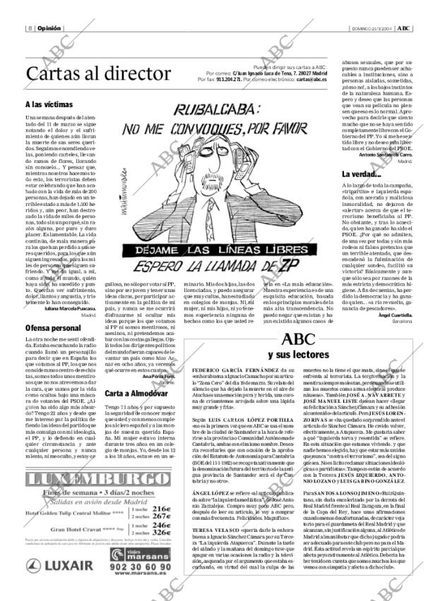 ABC MADRID 21-03-2004 página 8