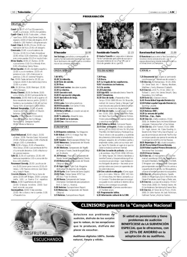 ABC MADRID 21-03-2004 página 98